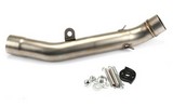 Motorcycle Exhaust Mid-Pipe Round Muffler Kawasaki Z800 2013-2016